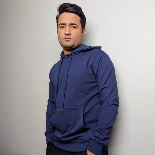 Classic Navy Blue Hoodie